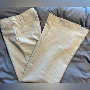 Body by Victoria, Christie fit size 6 boot cut gray/pink pinstripe trouser pant